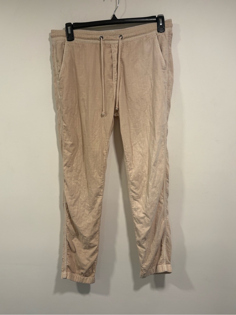 Marine Layer Saturday Camp Pant Jogger Pants in Beige Large